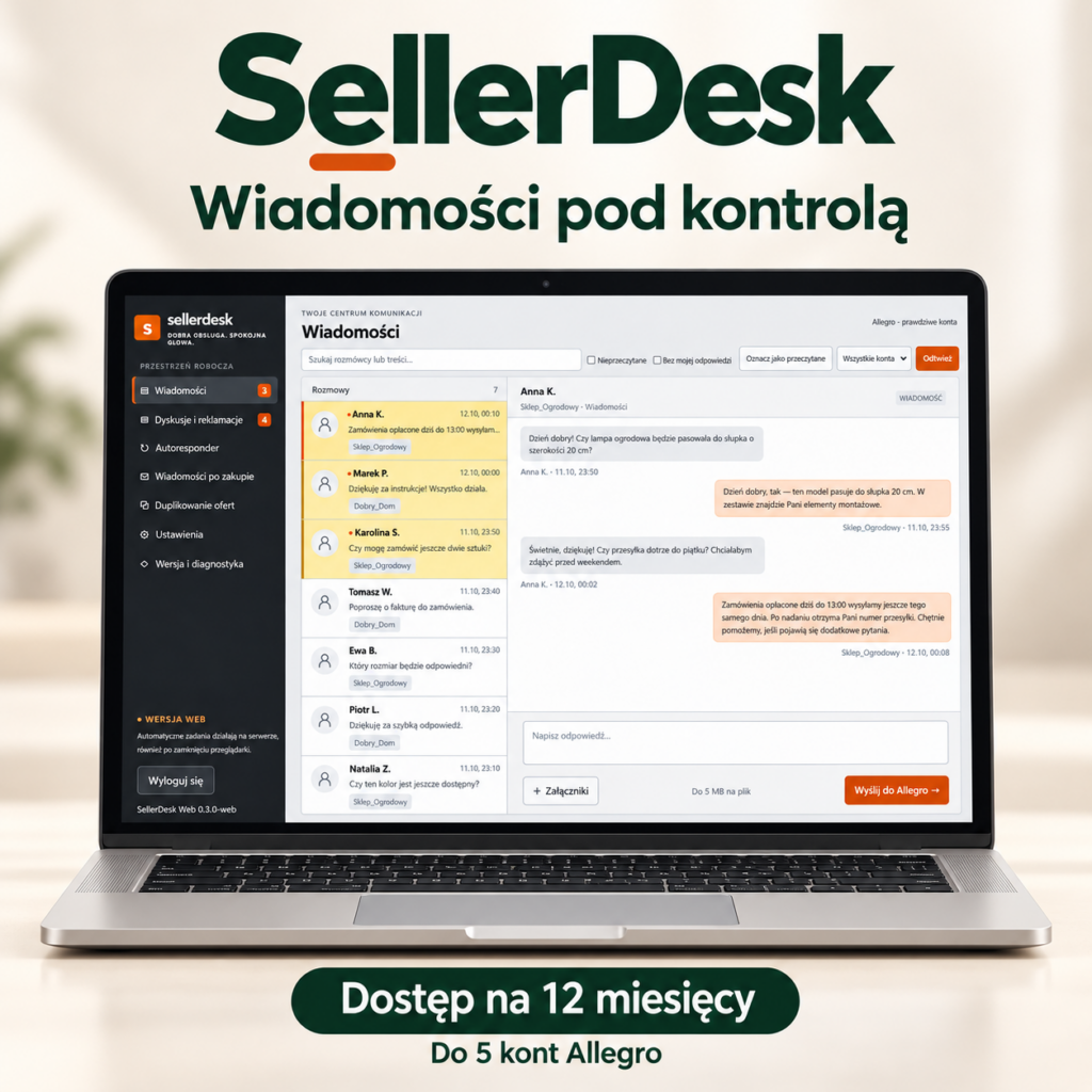 SellerDesk — dostęp na rok
